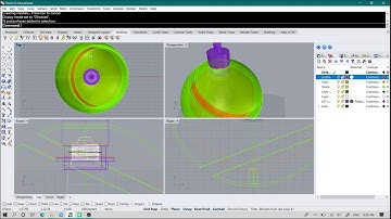 Rhino tutorial- using split and join to make 3D object