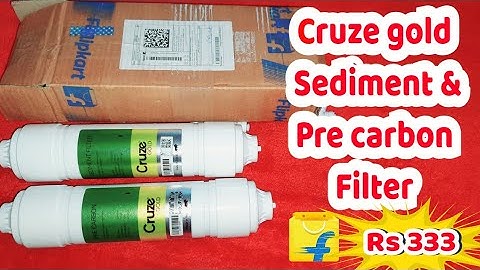 Cruze Gold Pre Carbon & Sediment Filter Set for All type of Domestic RO Water Purifiers