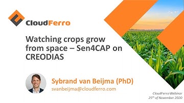 Watching crops grown from space – Sen4CAP on CREODIAS – webinar by CloudFerro