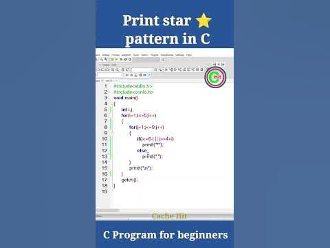 Print Star pattern in C programming| #c_programming #c #starpattern # ...