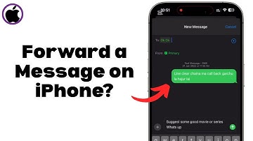 How to Forward a Message on iPhone?