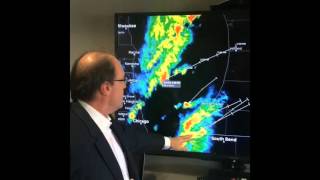 Quick hour-by-hour forecast of today's stormy weather