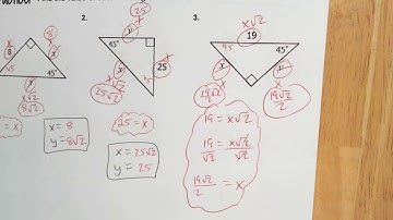 Unit 7 - Right Triangles: Special Right Day 1
