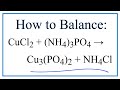 Balancing Chemical Equations with Polyatomic Ions