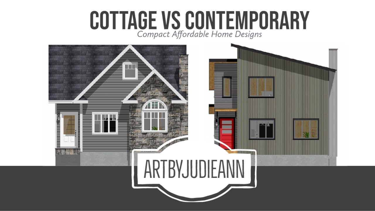 Cottage VS Contemporary Small Home Design - YouTube