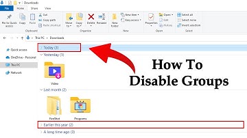 How To Disable Groups In Downloads Folder - Nixo 4u