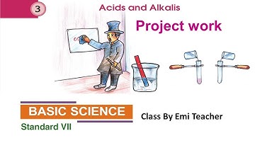 Victers Basic Science Project Standard 7 Chapter3 Acid and Alkalis #Baisc Science Project.