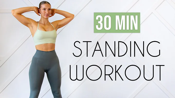 30 MIN FULL BODY HIIT - All Standing, No Repeats, Warm Up & Cool Down
