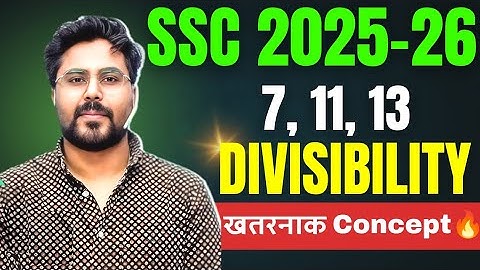 7,11,13 की Divisibility Rule🔥 खतरनाक Concept💯 By Gagan Pratap Sir #careerwill #ssc #ssccgl #rrbntpc