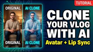 How to Use AI to Clone a Sit-Down Vlog (Avatar + Lip Sync Tutorial)