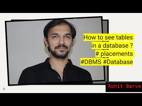 How to see tables in a database ? # placements #DBMS #Database #pgadmin