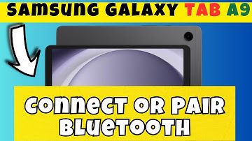 Connect or Pair Bluetooth Accessories Samsung Galaxy Tab A9 || How to connect bluetooth options