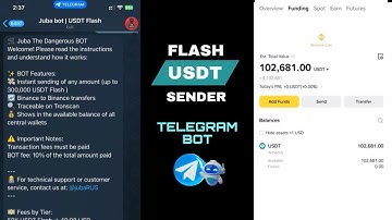 FLASH USDT VIA TELEGRAM BOT
