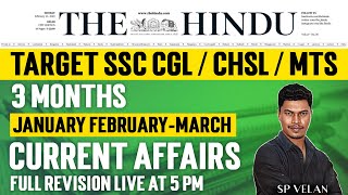 3 Months Current Affairs | Jan,Feb,March 2023 | | Full Revision by SP Velan | RRB ALP & SSC MTS CGL