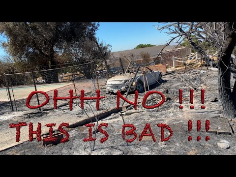LEXUS CAR AND HOUSE  DESTROYED APPLE FIRE SOUTHERN CALIFORNIA /I'M ON THE APPLE FIRE DAMAGE