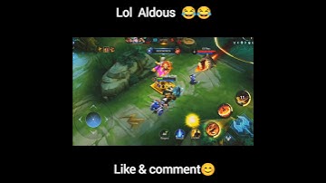 Lol Aldous😂😂#shorts #mlbb #youtubeshorts #franco #funny