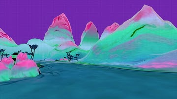 Low Poly Japanese Village Adventure - 4K VJ Loop