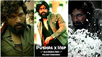 Pushpa x Kgf Mood Off Whatsapp Status | Allu Arjun x Yash | Malhar Creationss