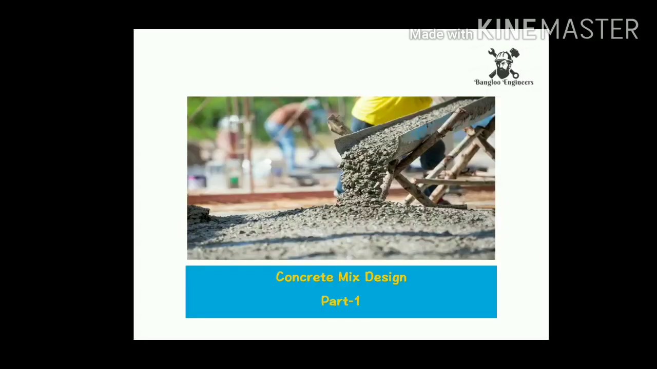 Concrete Mix Design Part - 1 - YouTube