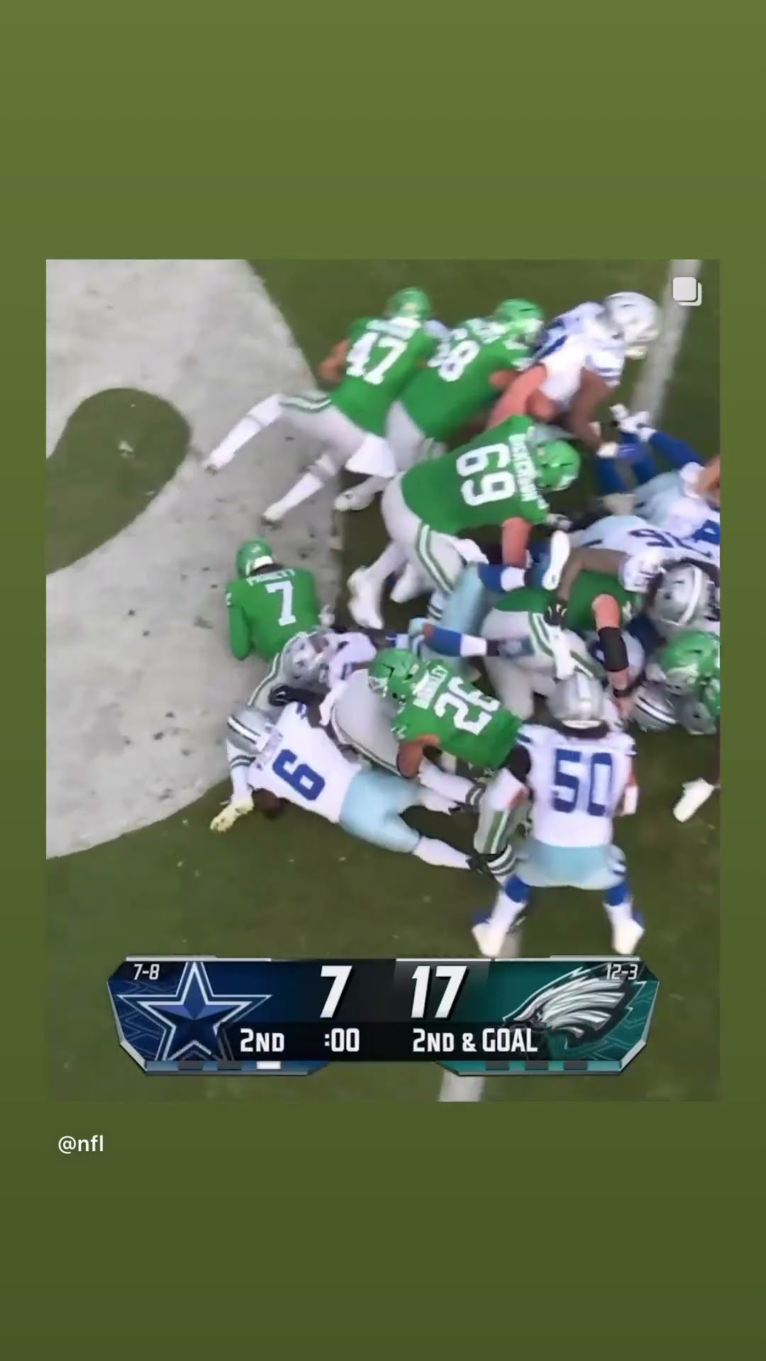 They sneak it again #hoodnews #kennypickett #philadelphiaeagles #touchdown #omg #how #wow #football