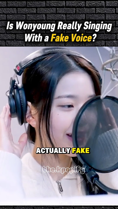 Is Wonyoung’s Voice Real or Totally Fake?! #KPOP #shorts #wonyoung