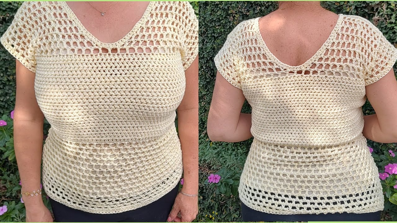 Punto calado, es lo de hoy | Blusa de primavera 🌼🌸