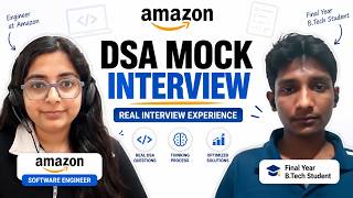 Information Live DSA Mock Interview with an Amazon SDE News