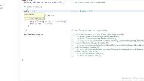 Scala Basic Pattern Matching