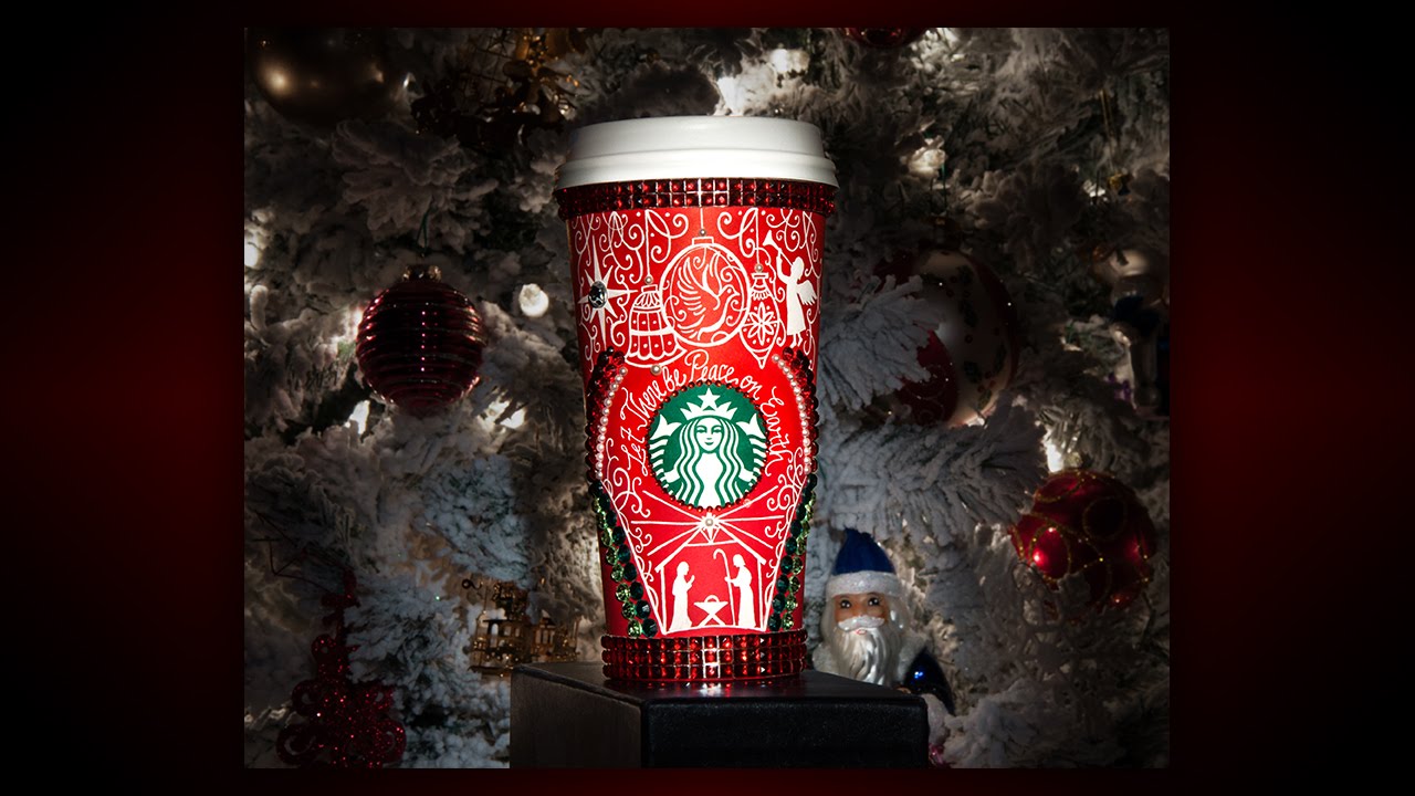 drawing on my starbucks red cup christmas edition youtube