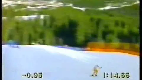William Besse wins downhill (Panorama 1992)