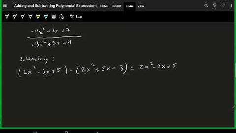 20   Adding and Subtracting Polynomials