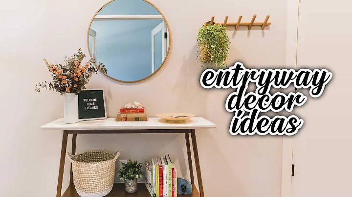 Small Entryway Decorating Ideas & Makeover (Under $350)