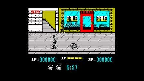 "Target Renegade" level 4 music, ZX Spectrum 128k