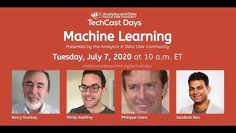 TechCast Days - Machine Learning 8: Sandesh Rao
