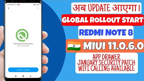 REDMI NOTE 8 NEW UPDATE MIUI 11.0.6.0 | WIFI CALLING, APP DRAWER, MIUI 11.0.6.0 UPDATE REDMI NOTE 8