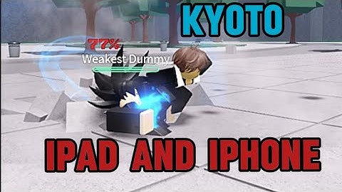 How to do Kyoto combo in TSB with iPad(2024) (The Strongest Battleground’s Roblox )