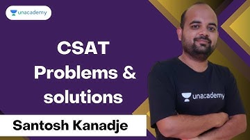 CSAT(Problem On fraction) | Santosh kanadje | Unacademy MPSC