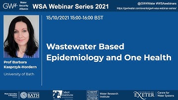 WSA Seminar Series: Wastewater Based Epidemiology and One Health