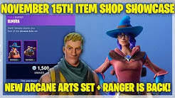 fortnite item shop new arcane arts set november 15th 2018 fortnite battle royale duration 2 20 - fortnite castor set