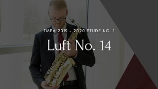 2019 - 2020 TMEA All-State Saxophone Etude No. 1 || James Barger, Saxophone