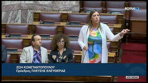 Ζ. Κωνσταντοπούλου (Πρόεδρος ΠΛΕΥΣΗΣ ΕΛΕΥΘΕΡΙΑΣ) (Ασφάλεια των σιδηροδρόμων) (17/07/2025)