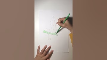 Drawing a watermelon popsicle