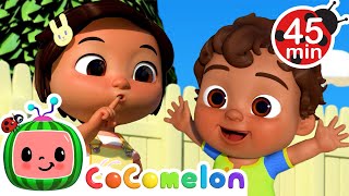 Nina and Baby Mateo's BeQuiet Game! + More Nina's Familia! | CoComelon Nursery Rhymes & Kids Songs