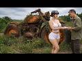 The genius girl spent 15 days building a giant motorcycle from scrap metal into a unique vehicle.