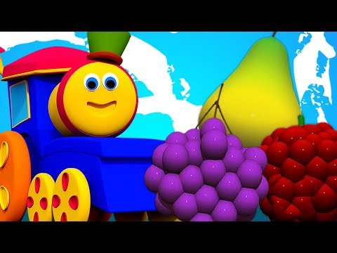 bob frutti treno | video per bambini | treno educativo | Bob The Train | Learn Fruits For Kids
