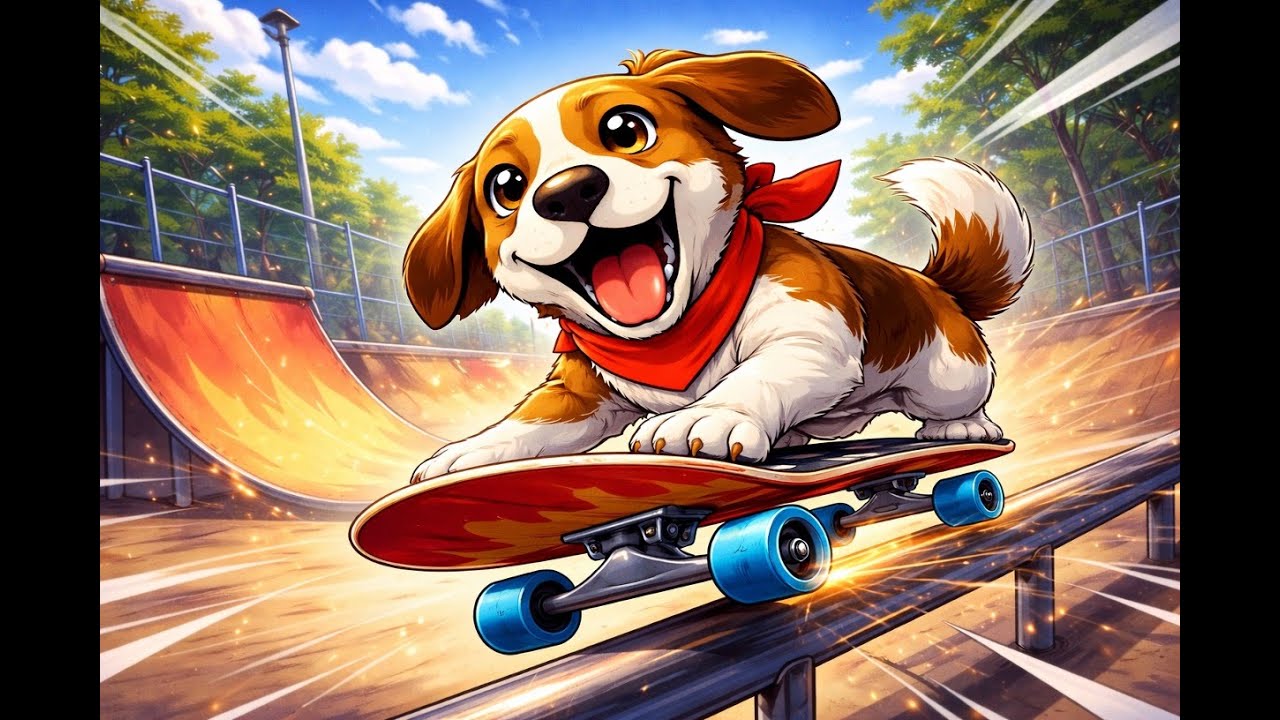 Eli & Louis Try Skate… and the Tricks Got WILD 🐶🛹