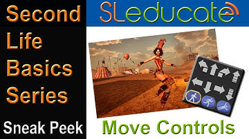 Second Life run, walk, fly! Move Controls - Module 2.1 DEMO!