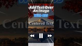 How To Add Text Over Images Using CSS - Banner Tutorial