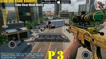Modern Sniper 3d Assassin - walkthrough  Gameplay (Android iOS) part 3
