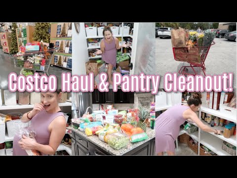 Costco Grocery Haul, Trader Joes Grocery Haul, & A Much Needed Pantry Clean Out!